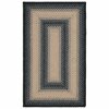 Safavieh 6 x 6 ft. Square Braided- Black and Grey Hand Made Rug BRD311A-6SQ